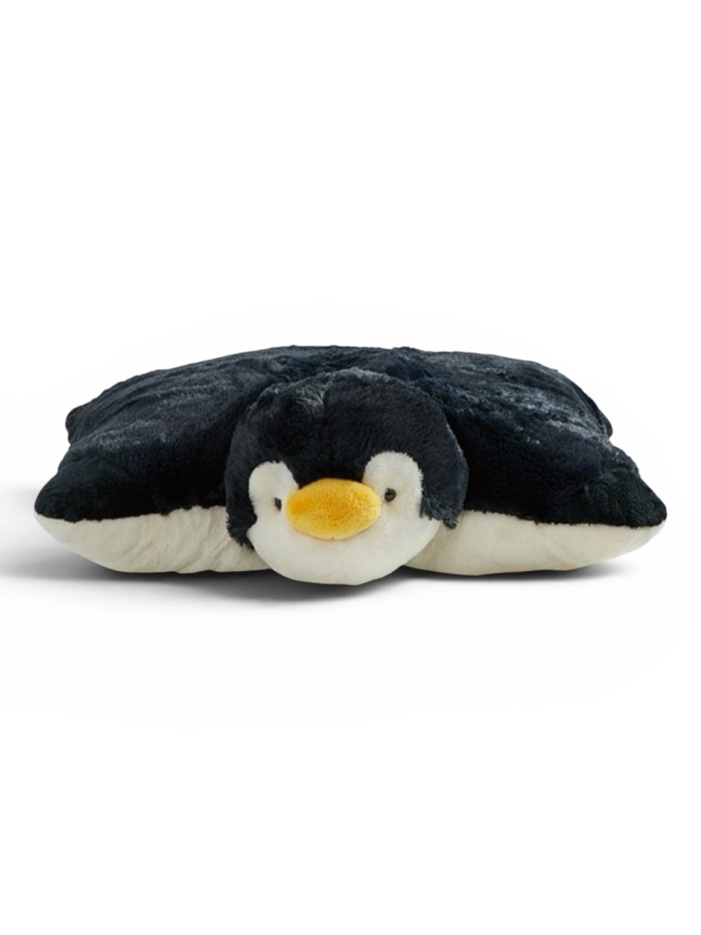 Pillow Pets Playful Penguin Plush Foldable Stuffed Animal Pillow Black White O/S